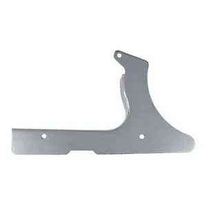 MCS Lower rear belt guard. Plain, Chrome