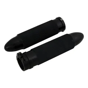 MCS Handlebar grip set, Bullet. Black