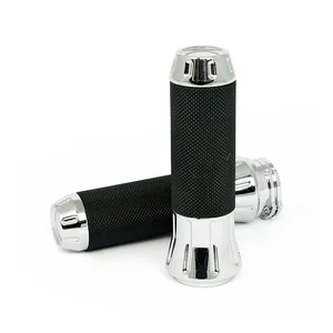 MCS Cobra, billet aluminum grips. Chrome