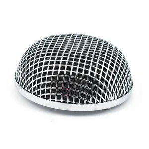 MCS Breather style air cleaner assembly, round. Chrome