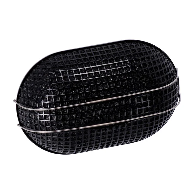 MCS Breather style air cleaner assembly, oval. Black - 509316