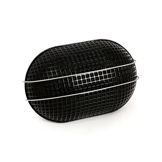 MCS Breather style air cleaner assembly, oval. Black - 509318