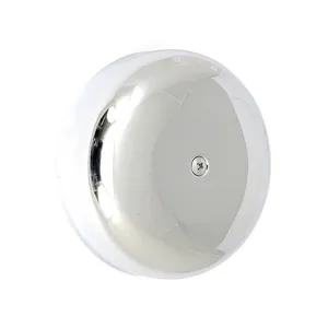MCS 7" round air cleaner assembly. Chrome