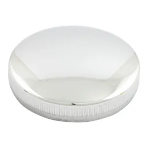 MCS Early bayonet style gas cap, non-vented left side. Chrome