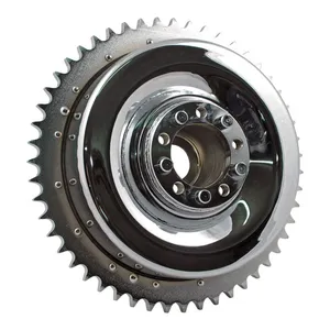 MCS 37-57 B.T. Rear brake drum & sprocket. Chrome