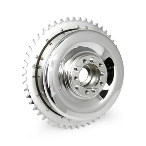 MCS 58-62 B.T. Rear brake drum & sprocket. Chrome
