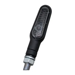 Daytona Daytona, D-Light mini LED turn signal set. Black, smoke lens