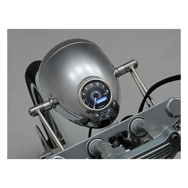MCS Bracket for ''vintage'' headlamp. 41mm fork tubes. Polished ss - 510133