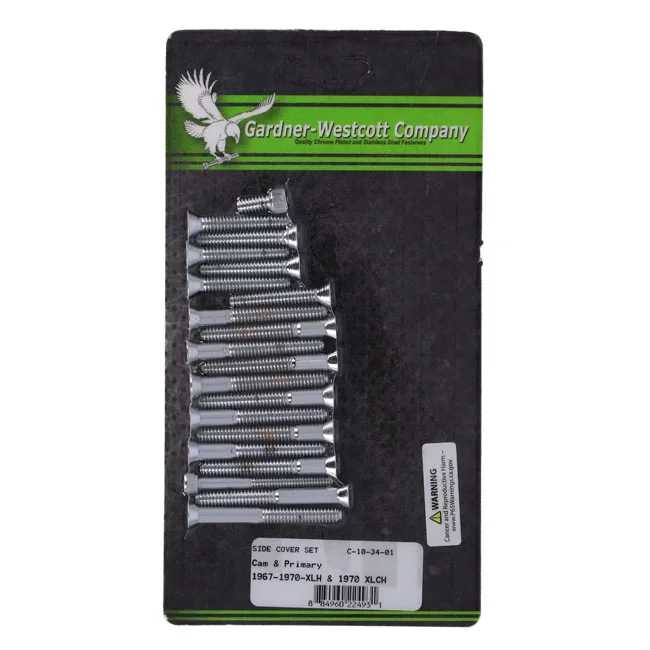 Gardner-Westcott XL side cover mount kit, chrome allen