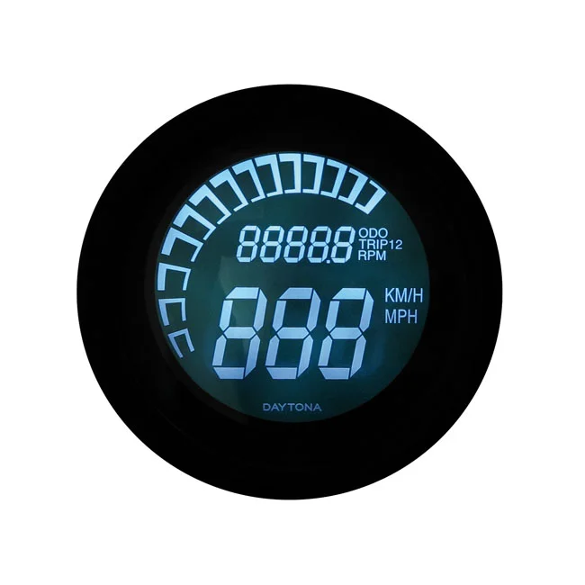 Daytona Velona digital 60mm speedo/tacho (ECE), black