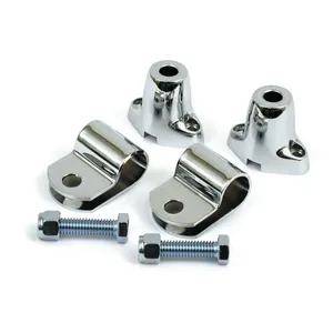 MCS Spotlamp & turn signal mount kit. Chrome