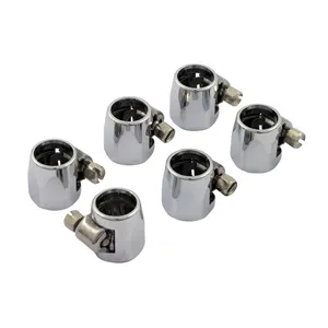 MCS Econ-o-fit hose clamps. 1/4". Chrome