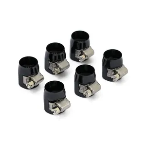 MCS Econ-o-fit hose clamps. 5/16" to 3/8". Black