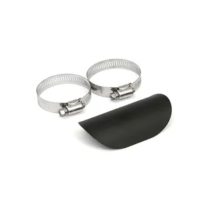 MCS Universal smooth heat shield 4" long black
