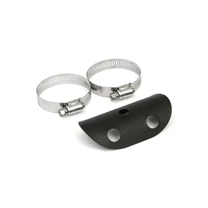 MCS Universal bullet hole heat shield 4" long black