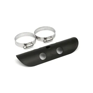 MCS Universal bullet hole heat shield 7" long black