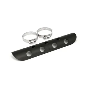 MCS Universal bullet hole heat shield 10" long black