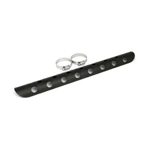 MCS Universal bullet hole heat shield 18" long black