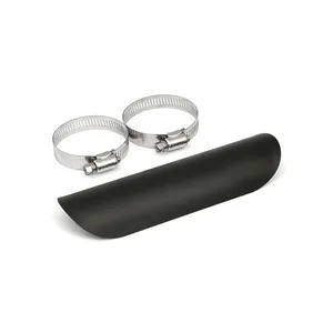MCS Universal smooth heat shield 7" long black
