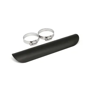 MCS Universal smooth heat shield 10" long black