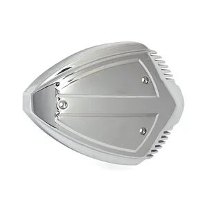 MCS Wedge air cleaner assembly. Chrome