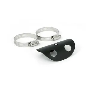 MCS Universal bullet hole heat shield 4" long black