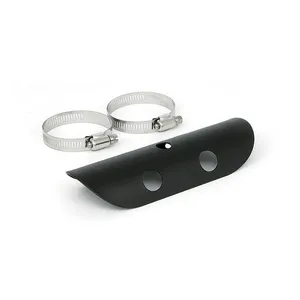 MCS Universal bullet hole heat shield 7" long black