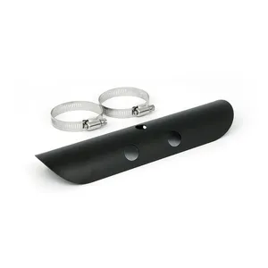 MCS Universal bullet hole heat shield 10" long black
