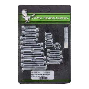 Gardner-Westcott Big Twin side cover mount kit, chrome allen