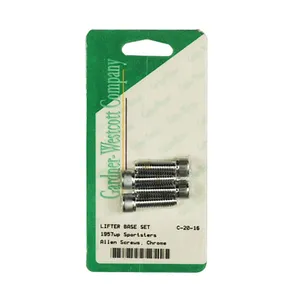 Gardner-Westcott GW, tappet block mount kit. Allenhead, chrome