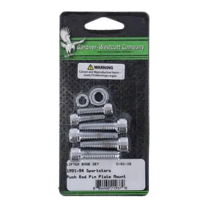 Gardner-Westcott GW, tappet block mount kit. Allenhead, chrome