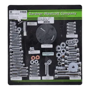 Gardner-Westcott Motor screw sets, chrome allen