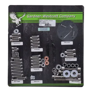 Gardner-Westcott Motor screw set, polished ss allen