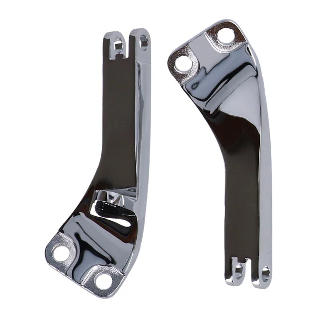 MCS Dyna passenger foot peg mount bracket kit. Chrome - 49249-06