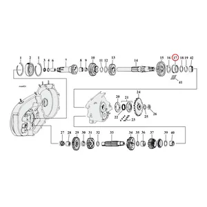 Jims JIMS, bearing race, transmission mainshaft. STD