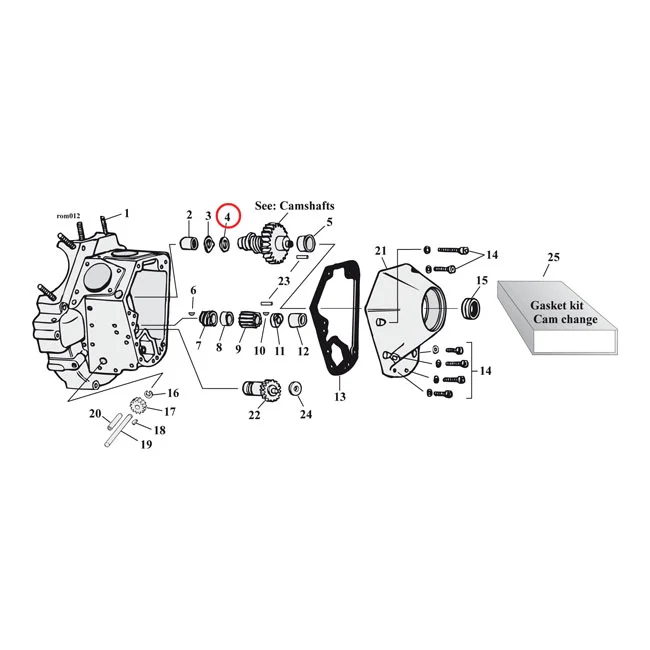 MCS Thrust washer camshaft. .090" - 25558-79