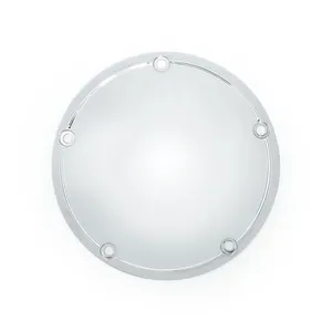 MCS Derby cover, OEM style Domed. Chrome
