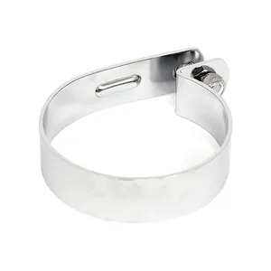 MCS Muffler short P-clamp 3-1/4". Chrome steel