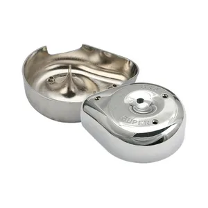 S&S S&S, Super E/G air cleaner cover, notched. Chrome