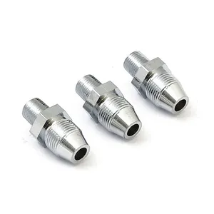 MCS Oil line fitting. Chrome