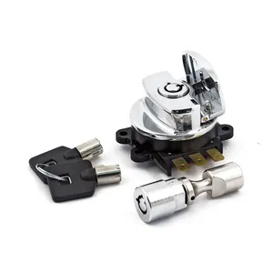 MCS 96-up ignition switch, side hinge type. Chrome