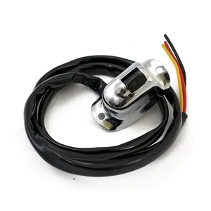 MCS Early style handlebar light switch, Hi/Low. Chrome