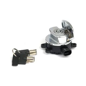 MCS 11-up ignition switch, side hinge type. Chrome