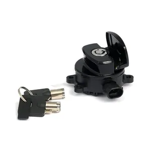MCS 11-up ignition switch, side hinge type. Black
