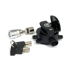 MCS 11-up ignition switch, side hinge type. Black