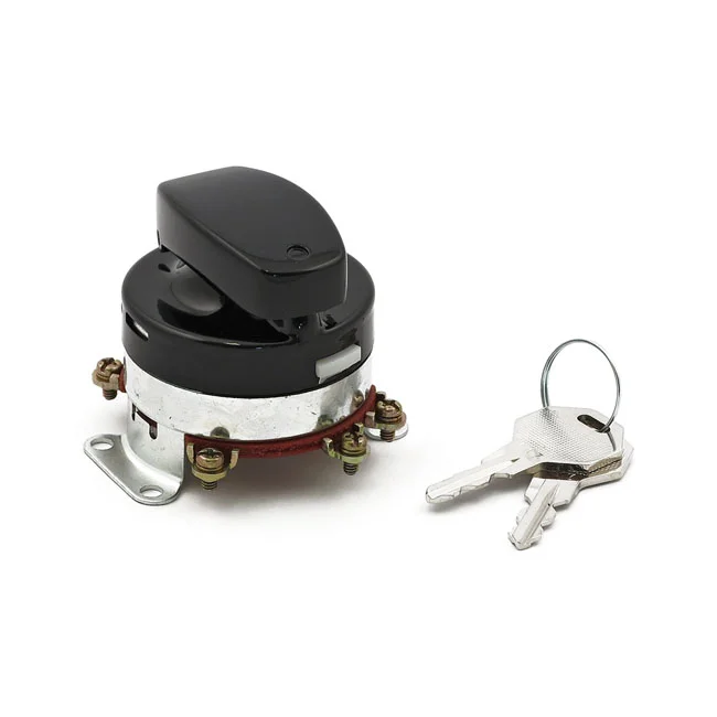MCS FL style ignition switch, ''electronic''. flat key. Black - 512874