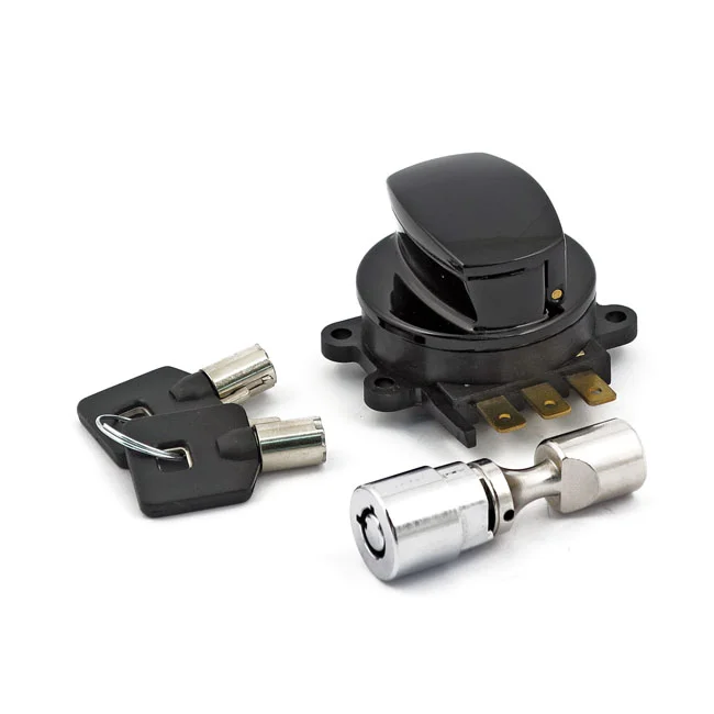 MCS 96-up ignition switch, side hinge type. Black - 512878