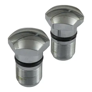MCS 35mm fork tube cap bolt. Chrome