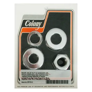 Colony Colony axle nut and washer kit, rear