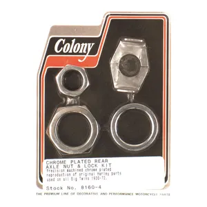 Colony Colony axle nut and lock kit